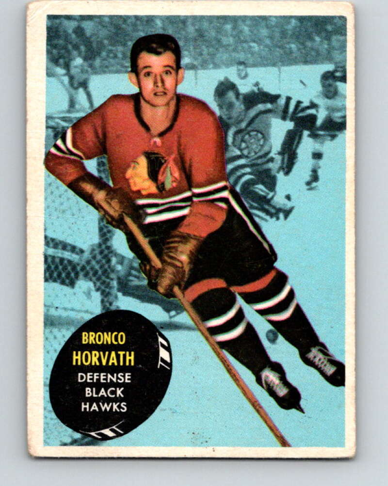 1961-62 Topps #40 Bronco Horvath Chicago Blackhawks V294