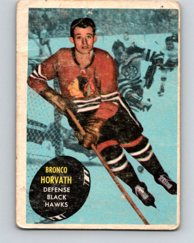 1961-62 Topps #40 Bronco Horvath Chicago Blackhawks V295