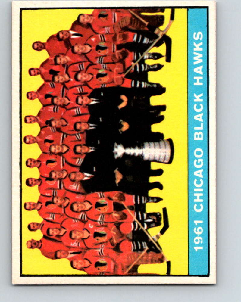 1961-62 Topps #42 Chicago Blackhawks Chicago Blackhawks V297