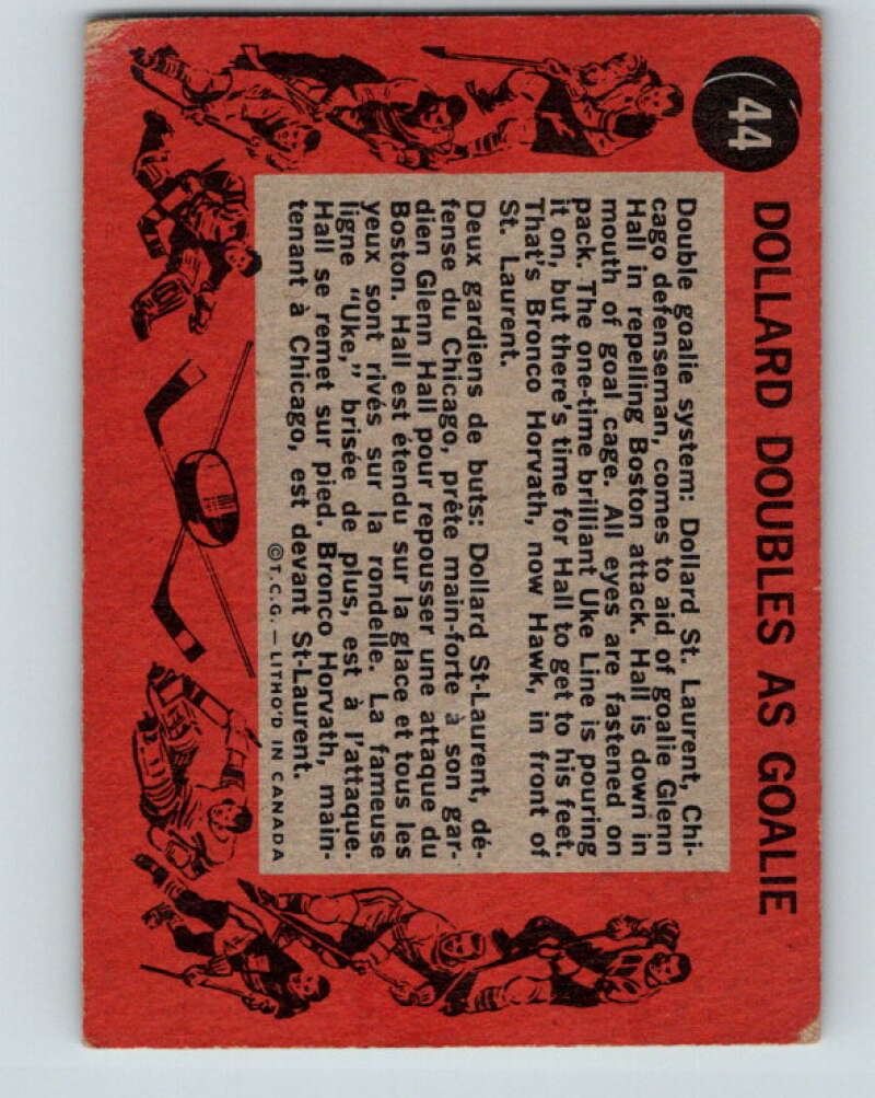 1961-62 Topps #44 Glenn Hall New York Rangers V300
