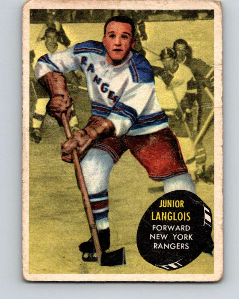 1961-62 Topps #46 Albert Langlois New York Rangers V301