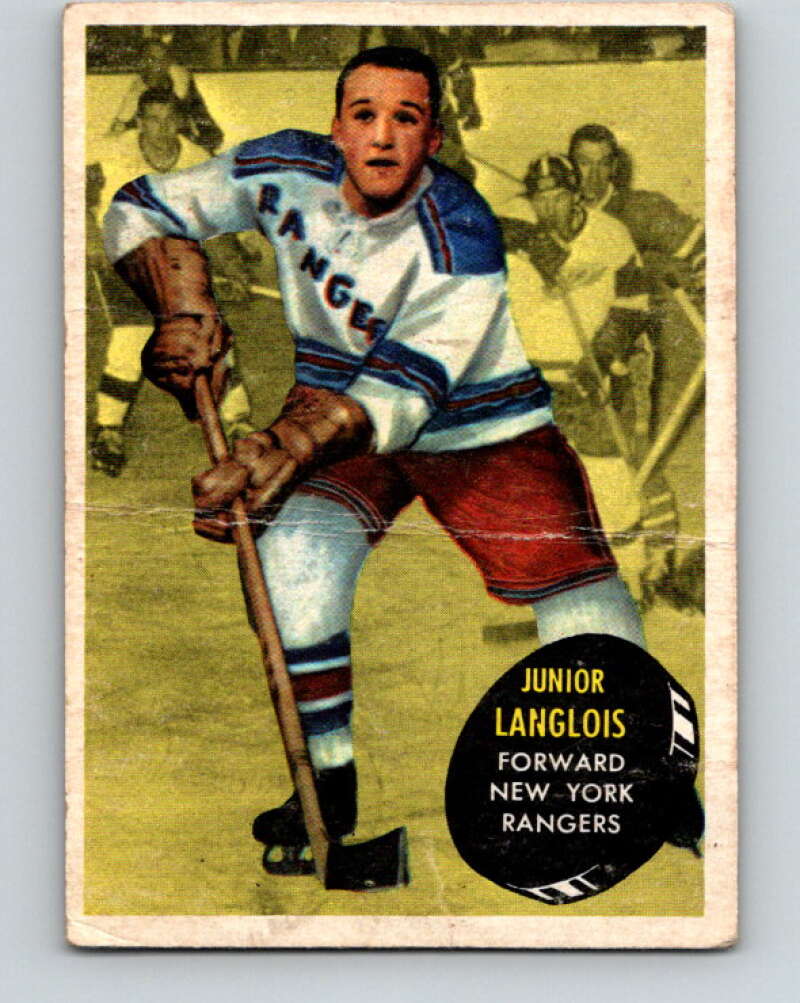 1961-62 Topps #46 Albert Langlois New York Rangers V303