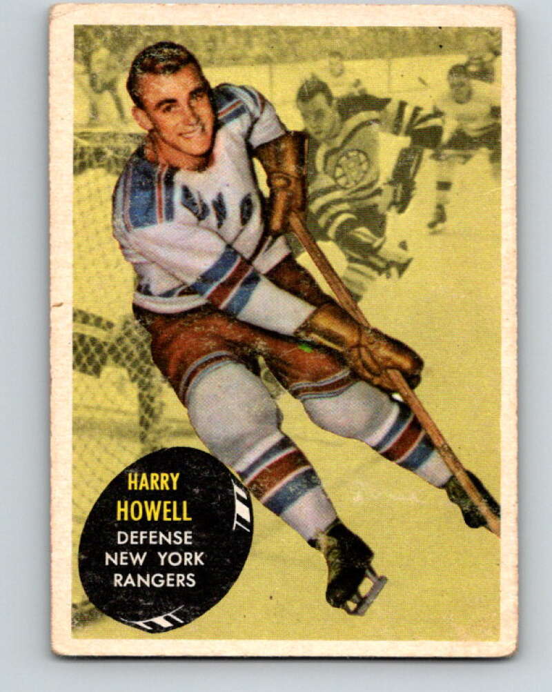 1961-62 Topps #51 Harry Howell UER New York Rangers V310