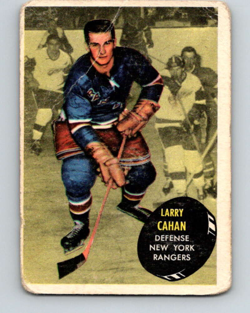1961-62 Topps #52 Larry Cahan New York Rangers V312