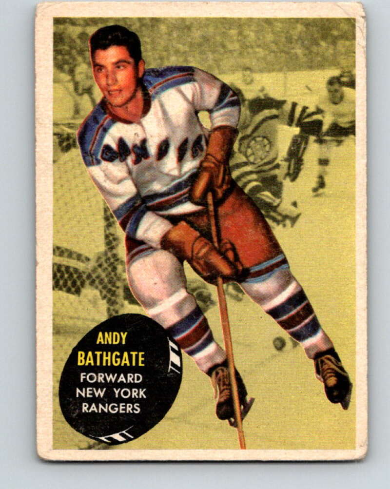 1961-62 Topps #53 Andy Bathgate New York Rangers V314