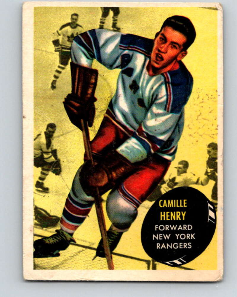 1961-62 Topps #56 Camille Henry New York Rangers V320