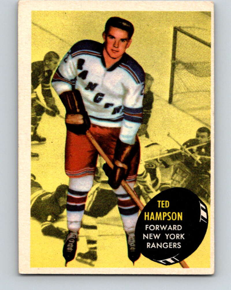 1961-62 Topps #59 Ted Hampson New York Rangers V328