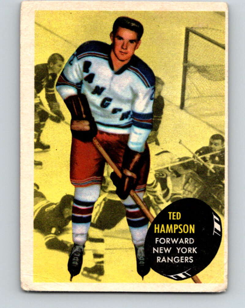 1961-62 Topps #59 Ted Hampson New York Rangers V330