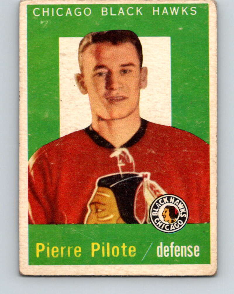 1959-60 Topps #2 Pierre Pilote Chicago Blackhawks V339