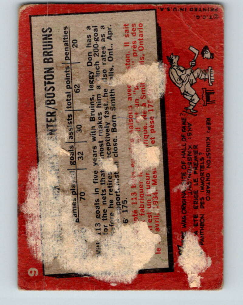 1959-60 Topps #9 Don McKenney UER V345