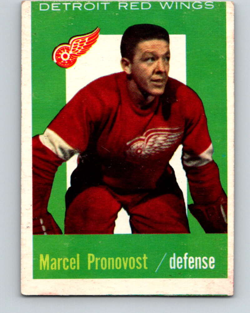 1959-60 Topps #44 Marcel Pronovost Detroit Red Wings V361