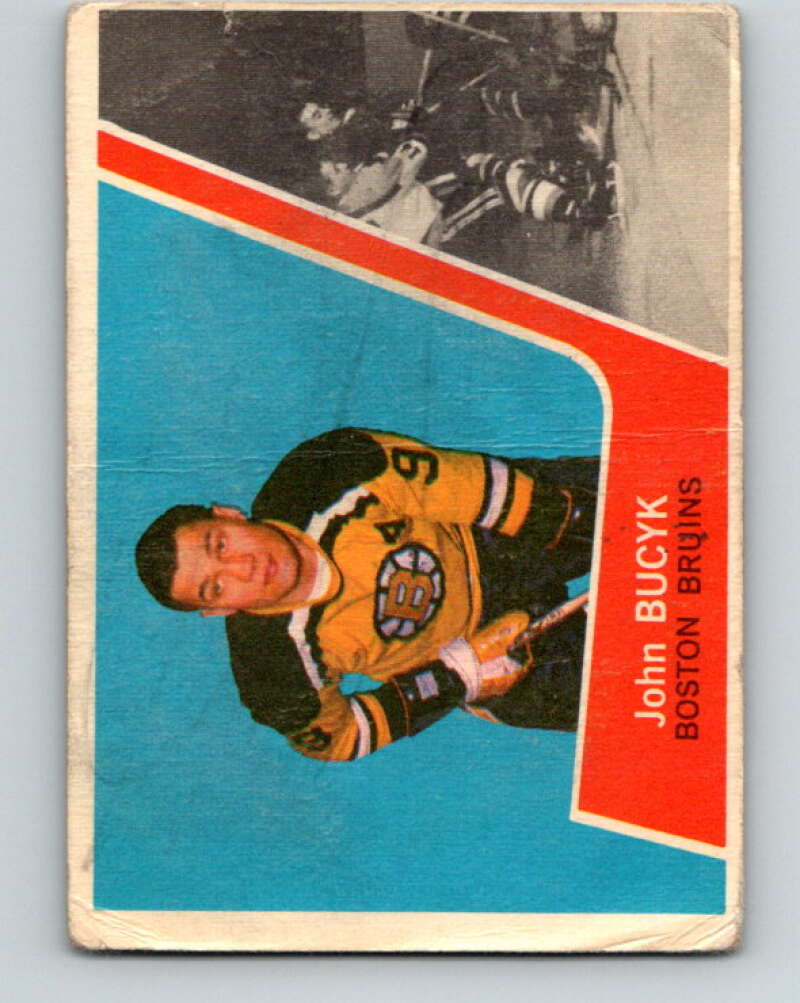 1963-64 Topps #11 Johnny Bucyk Boston Bruins V388