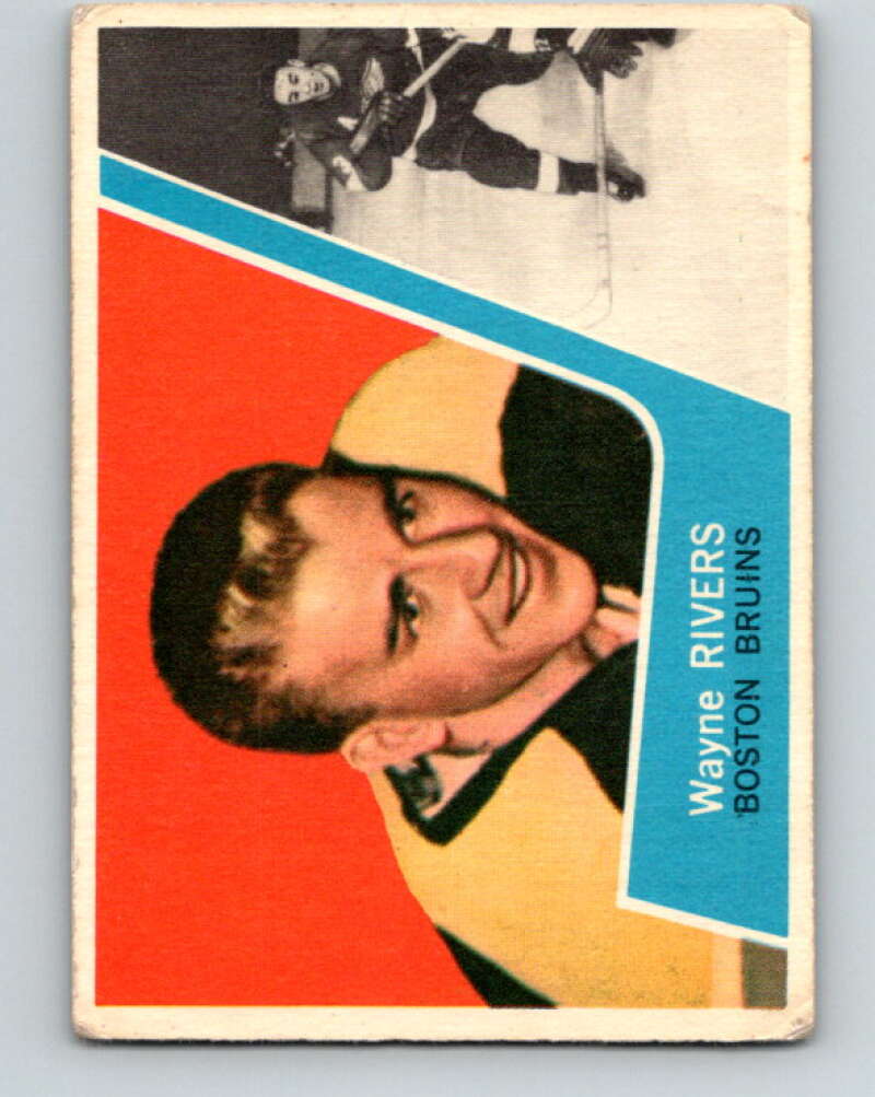 1963-64 Topps #17 Wayne Rivers RC Rookie Boston Bruins V395