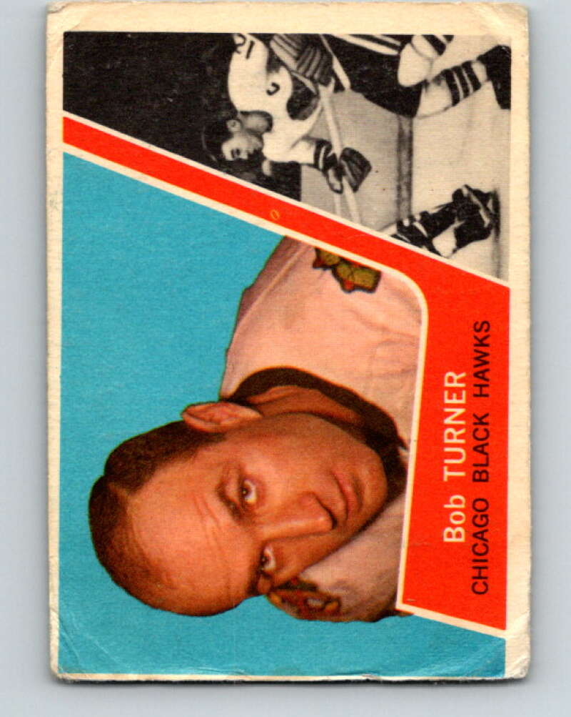 1963-64 Topps #32 Bob Turner Chicago Blackhawks V413