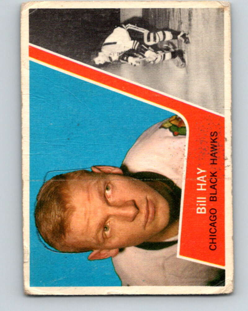 1963-64 Topps #34 Bill Hay Chicago Blackhawks V417