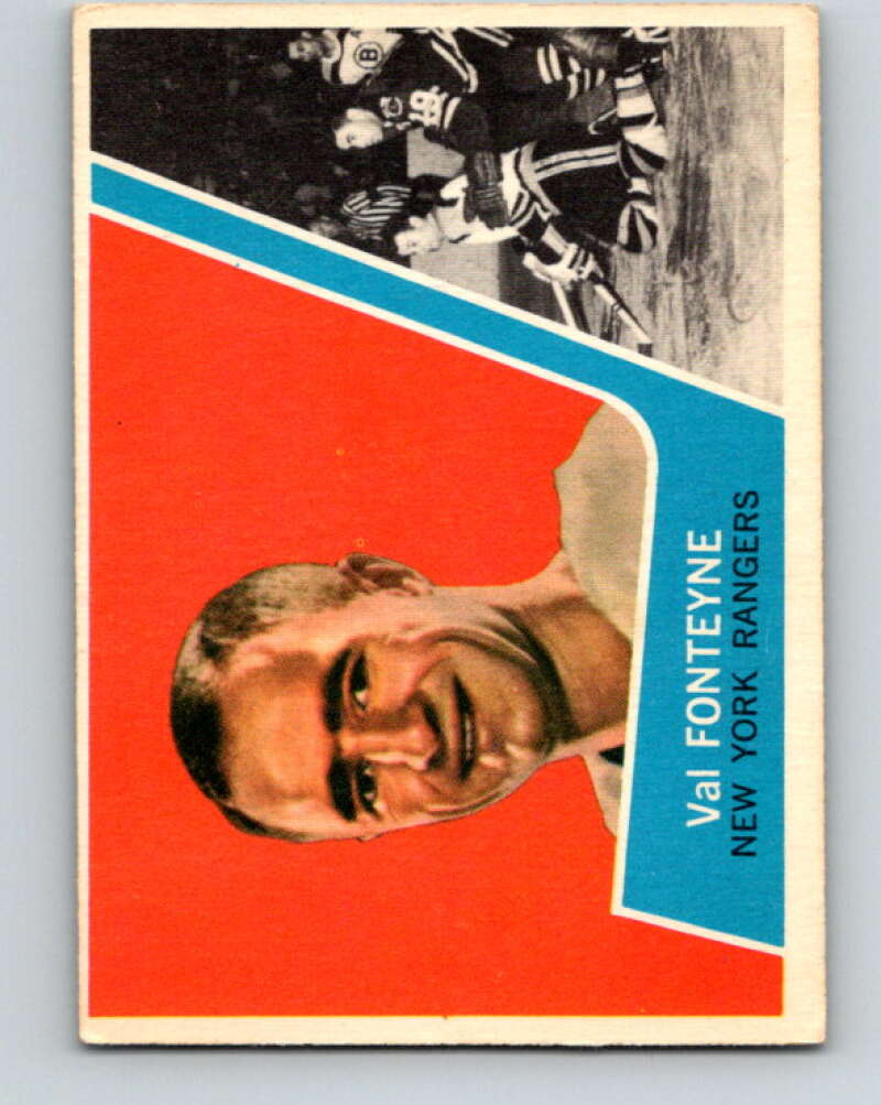 1963-64 Topps #61 Val Fonteyne New York Rangers V461