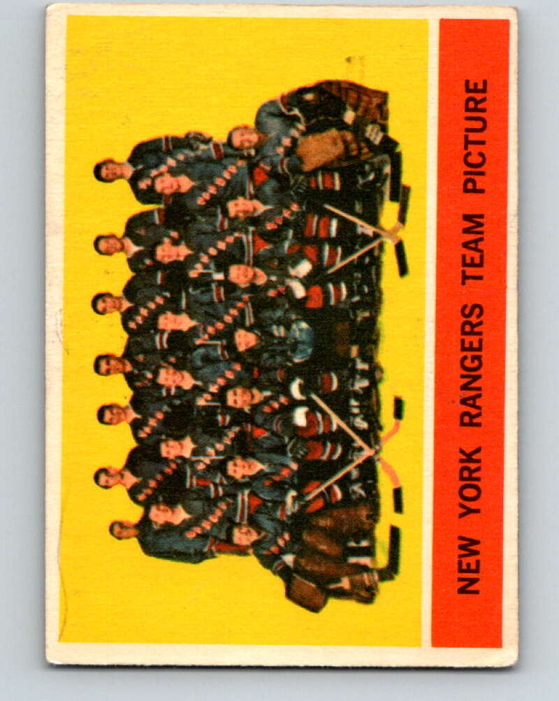 1963-64 Topps #65 Rangers Team New York Rangers V466