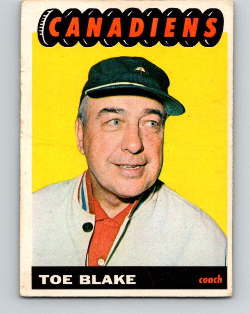1965-66 Topps #1 Toe Blake CO Montreal Canadiens V467