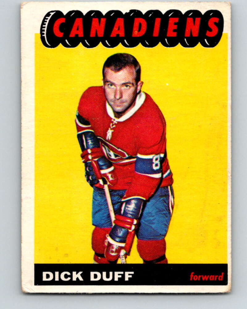 1965-66 Topps #7 Dick Duff Montreal Canadiens V473