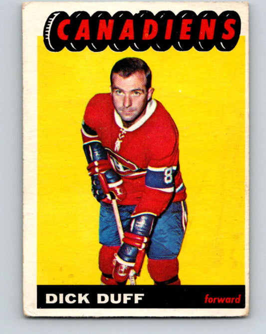 1965-66 Topps #7 Dick Duff  Montreal Canadiens  V473