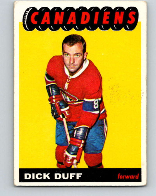 1965-66 Topps #7 Dick Duff  Montreal Canadiens  V474