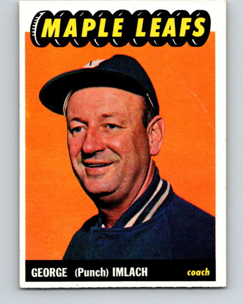1965-66 Topps #11 Punch Imlach CO Toronto Maple Leafs V478