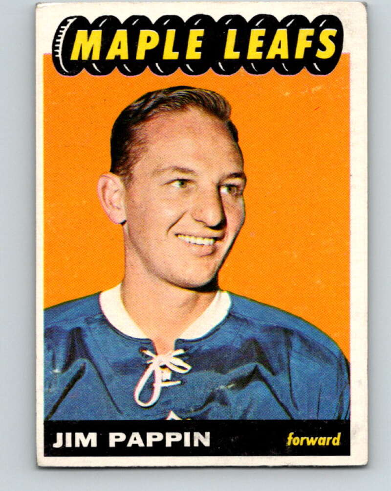 1965-66 Topps #16 Jim Pappin Toronto Maple Leafs V483
