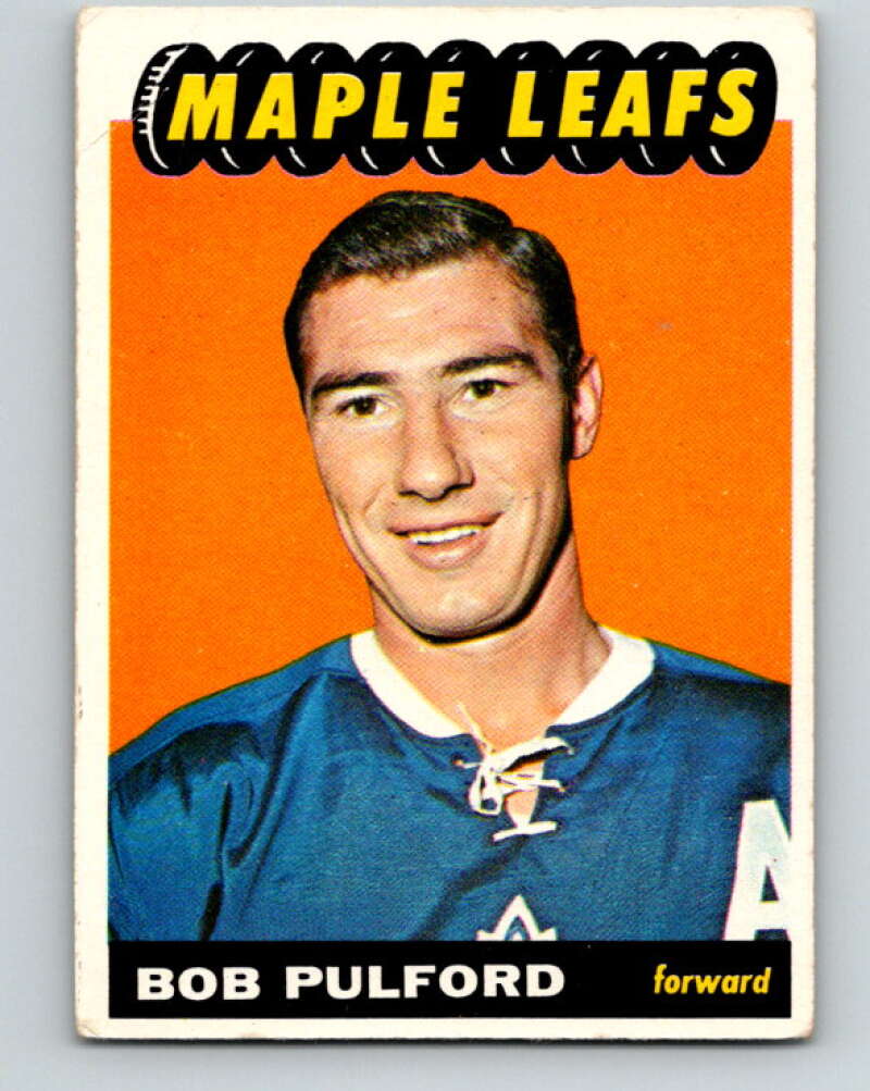1965-66 Topps #18 Bob Pulford Toronto Maple Leafs V485