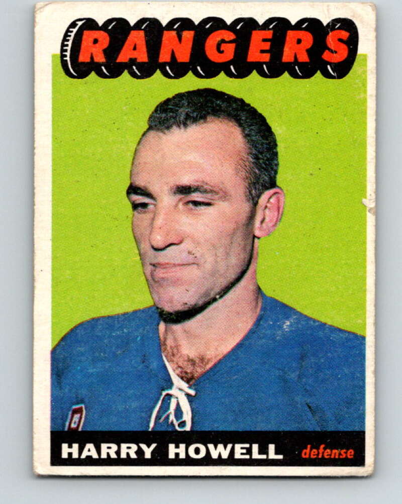 1965-66 Topps #22 Harry Howell New York Rangers V489