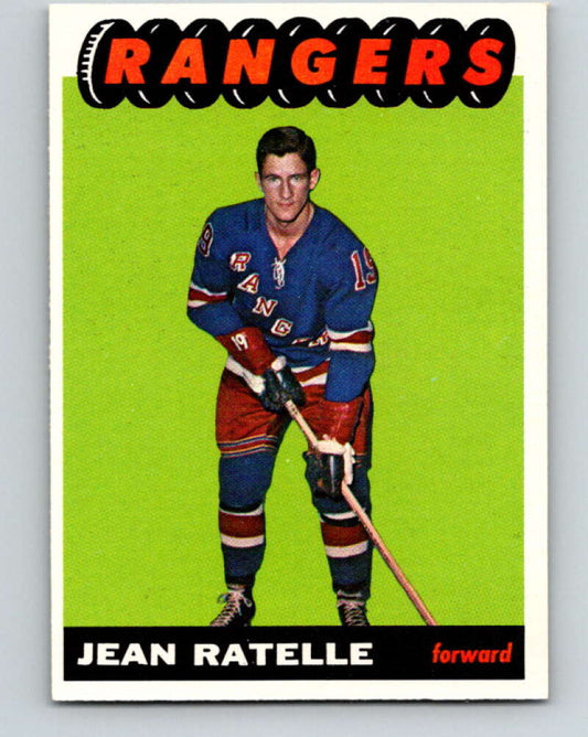 1965-66 Topps #25 Jean Ratelle  New York Rangers  V493