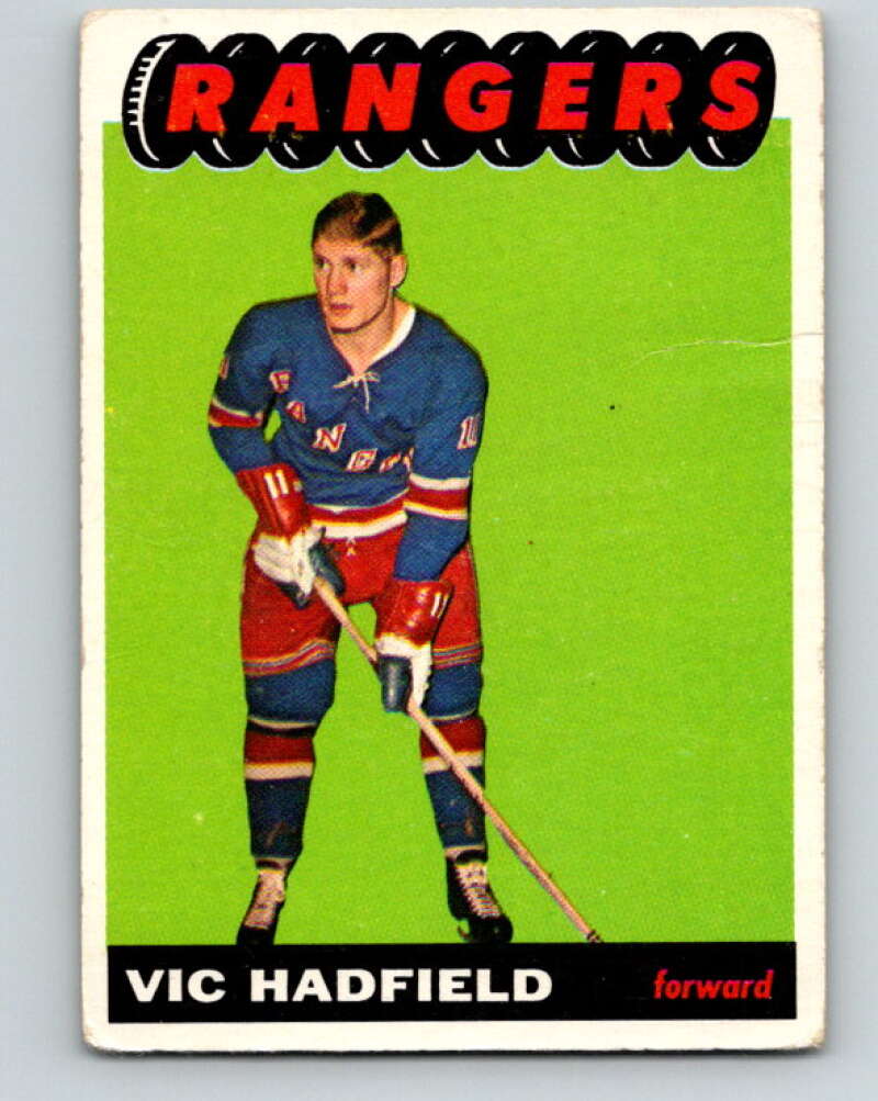 1965-66 Topps #27 Vic Hadfield New York Rangers V495