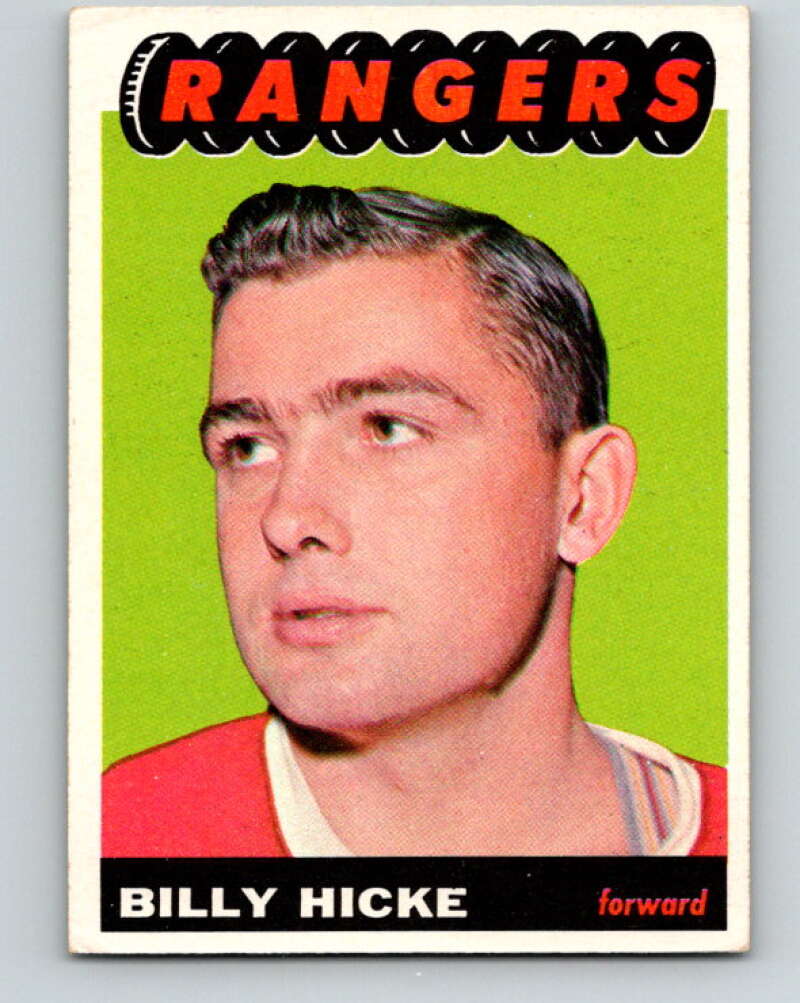 1965-66 Topps #30 Bill Hicke New York Rangers V498