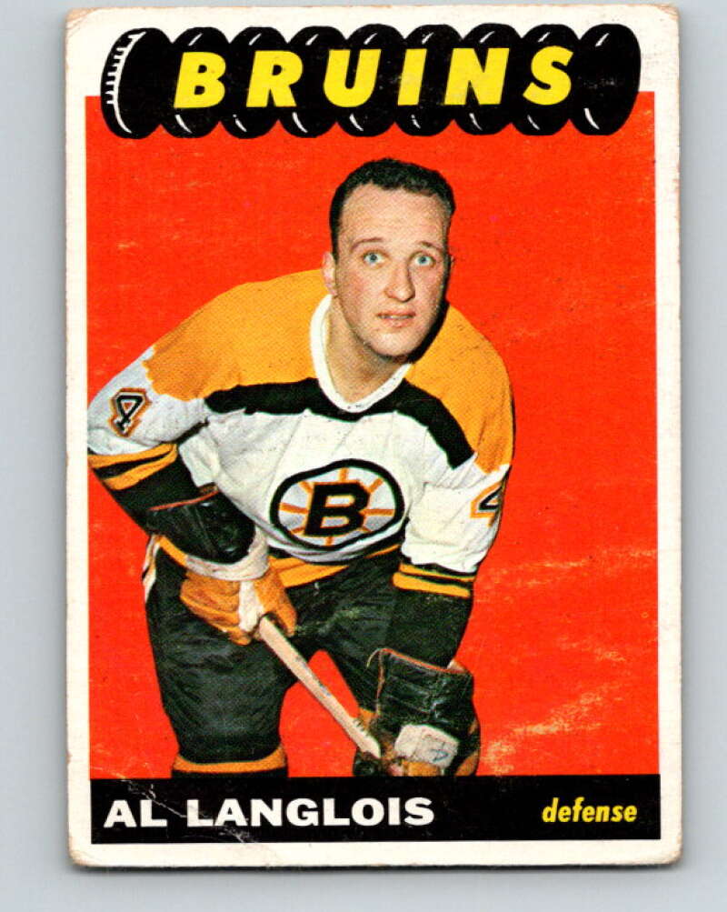 1965-66 Topps #33 Albert Langlois Boston Bruins V501