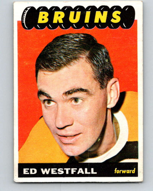 1965-66 Topps #37 Ed Westfall  Boston Bruins  V507