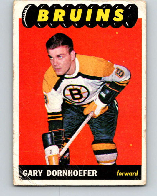 1965-66 Topps #38 Gary Dornhoefer  Boston Bruins  V508
