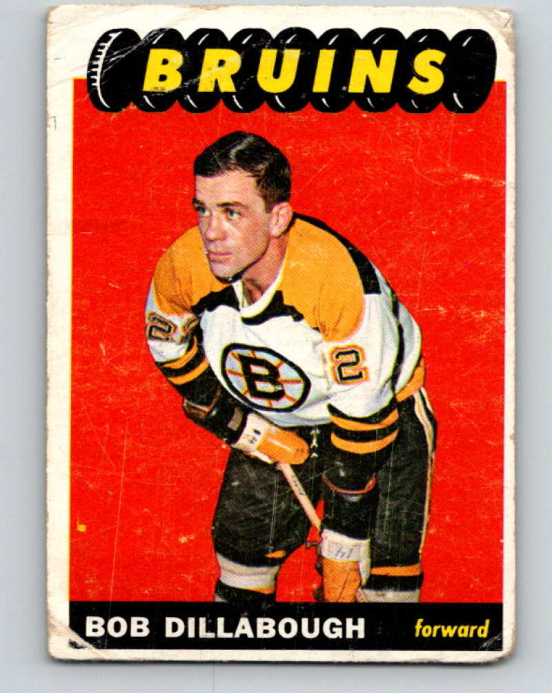 1965-66 Topps #39 Bob Dillabough Boston Bruins V509