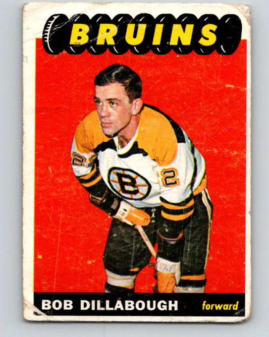 1965-66 Topps #39 Bob Dillabough  Boston Bruins  V509