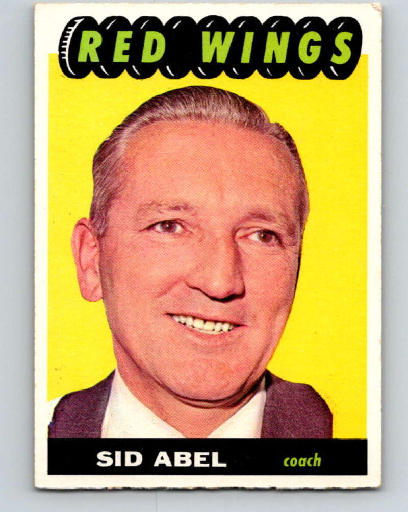 1965-66 Topps #41 Sid Abel CO Detroit Red Wings V511