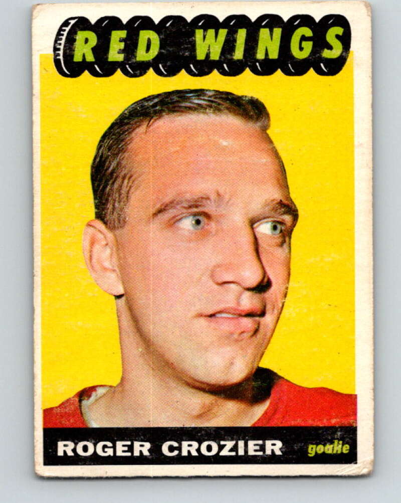 1965-66 Topps #42 Roger Crozier Detroit Red Wings V512