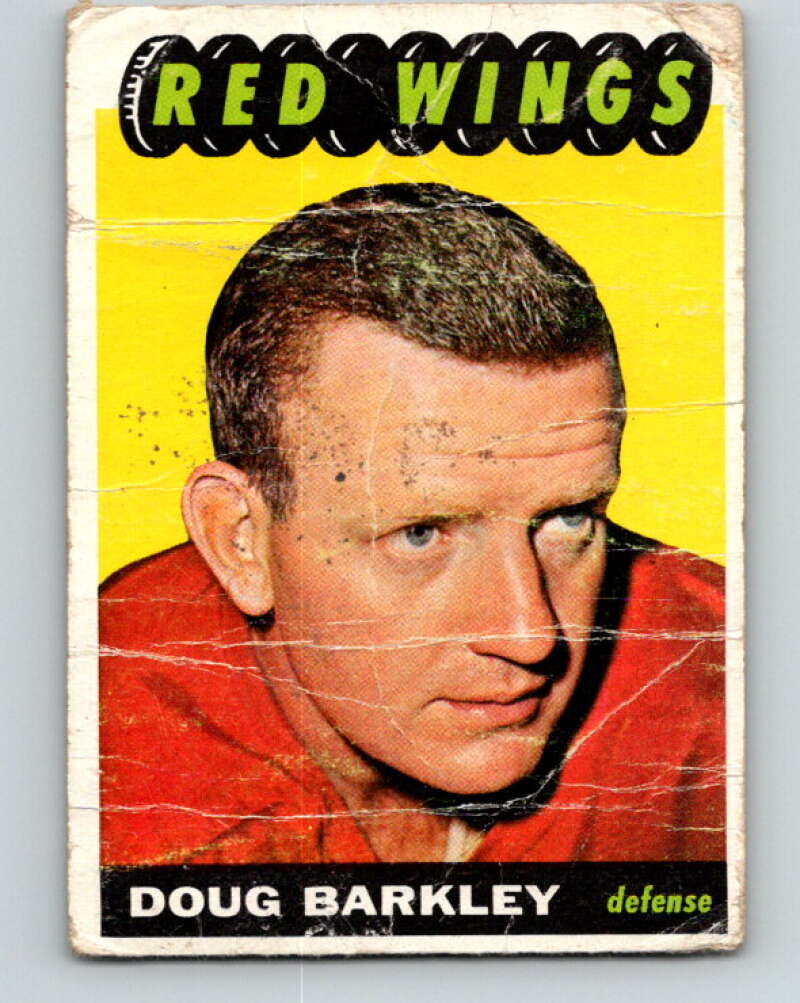 1965-66 Topps #43 Doug Barkley Detroit Red Wings V514