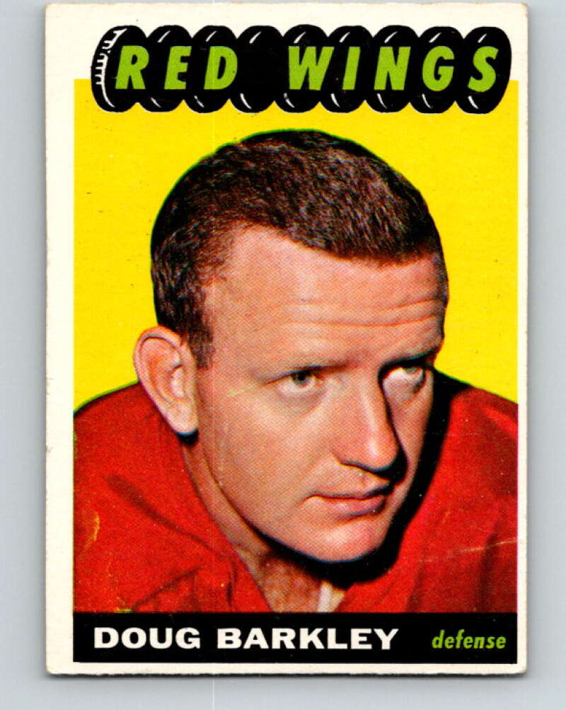 1965-66 Topps #43 Doug Barkley Detroit Red Wings V515