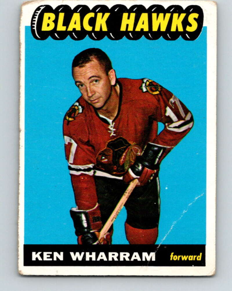 1965-66 Topps #61 Ken Wharram Chicago Blackhawks V534