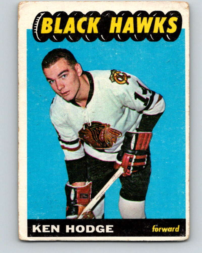 1965-66 Topps #65 Ken Hodge RC Rookie Chicago Blackhawks V540