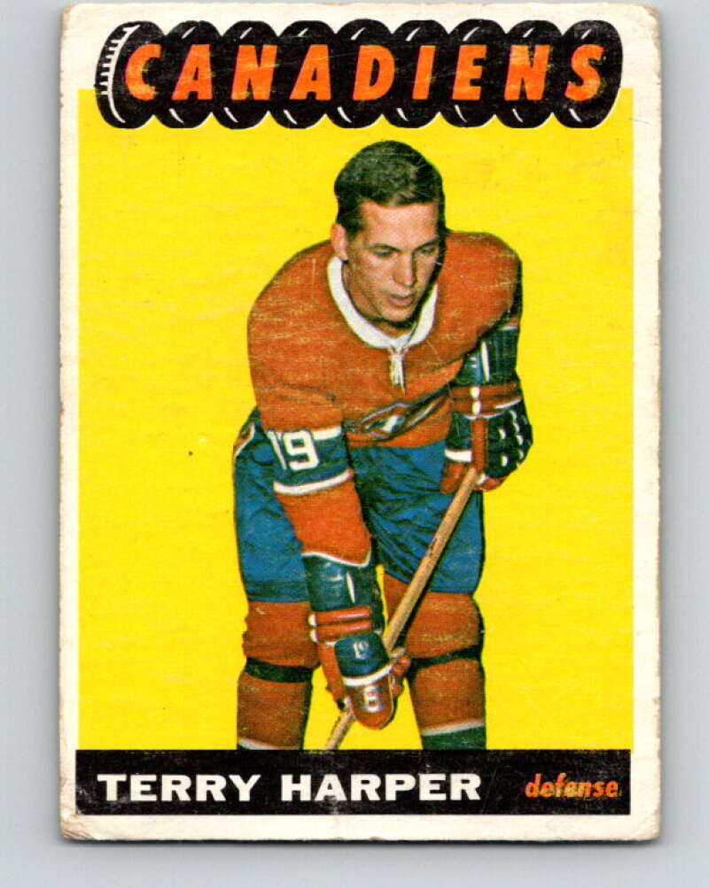 1965-66 Topps #68 Terry Harper Montreal Canadiens V544