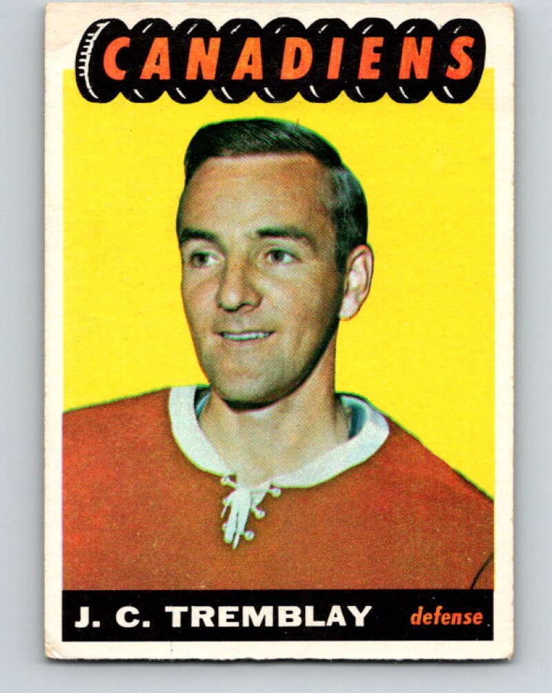 1965-66 Topps #69 J.C. Tremblay Montreal Canadiens V545