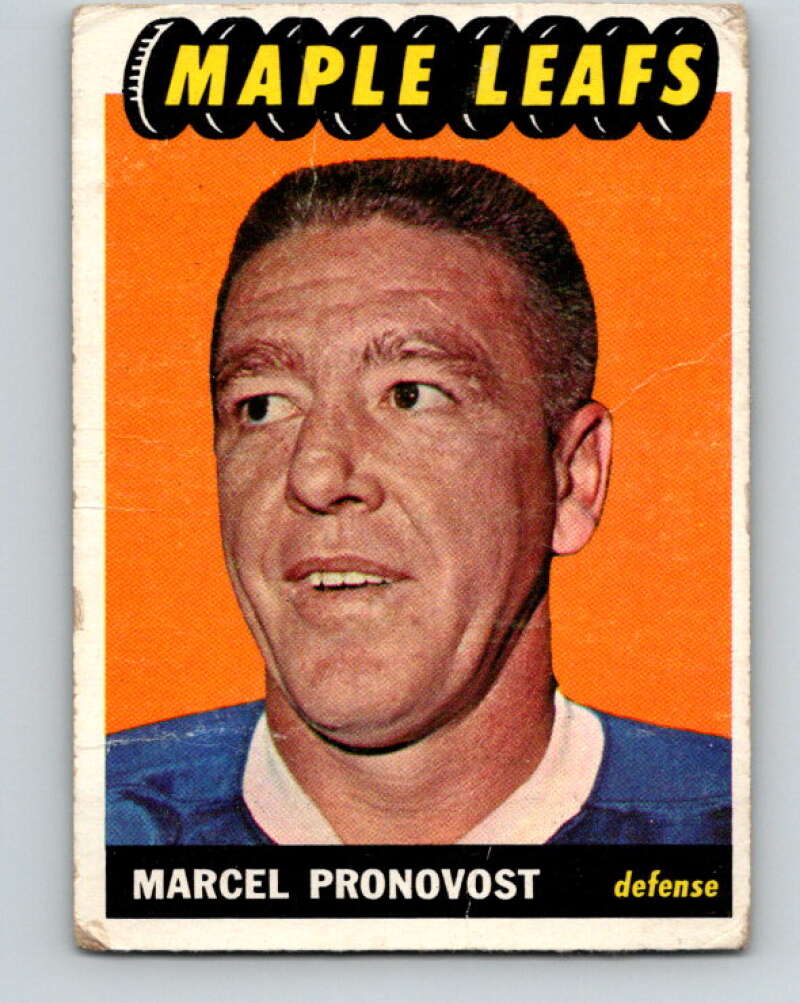 1965-66 Topps #80 Marcel Pronovost Toronto Maple Leafs V558