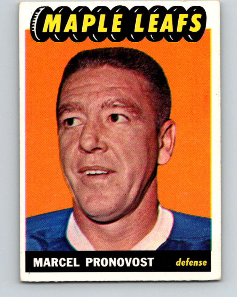1965-66 Topps #80 Marcel Pronovost Toronto Maple Leafs V559