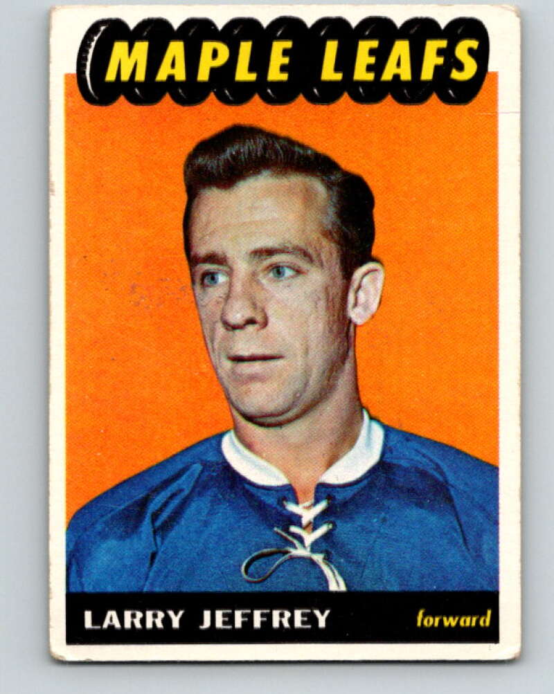 1965-66 Topps #83 Larry Jeffrey Toronto Maple Leafs V561
