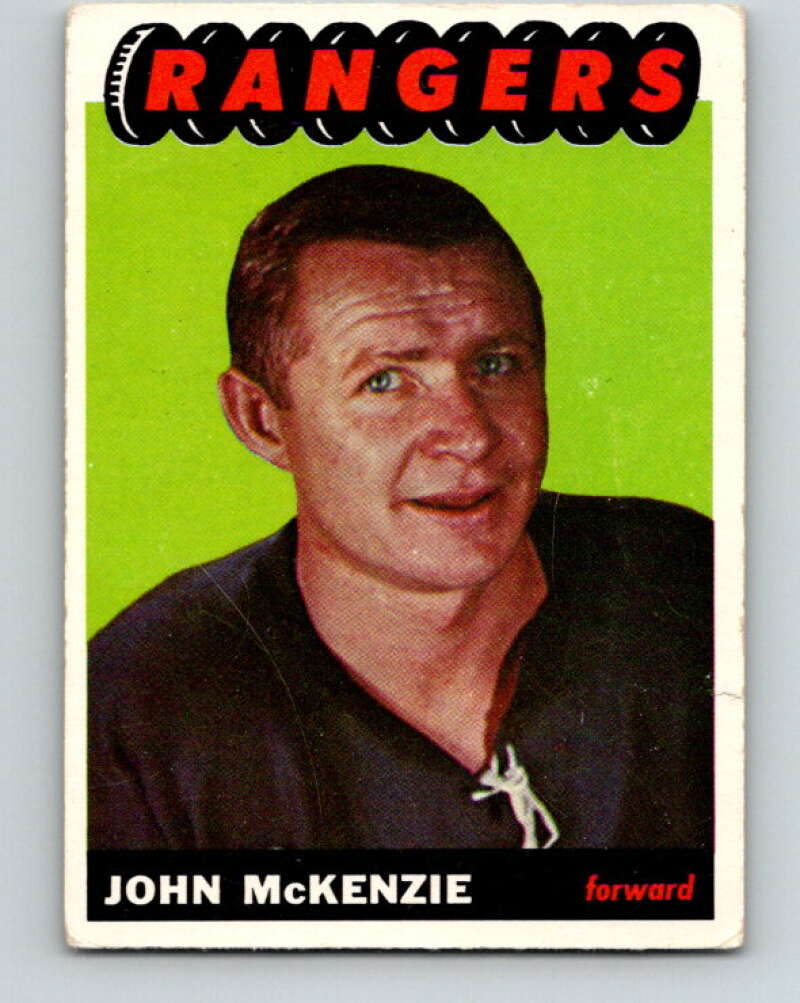 1965-66 Topps #94 John McKenzie New York Rangers V574