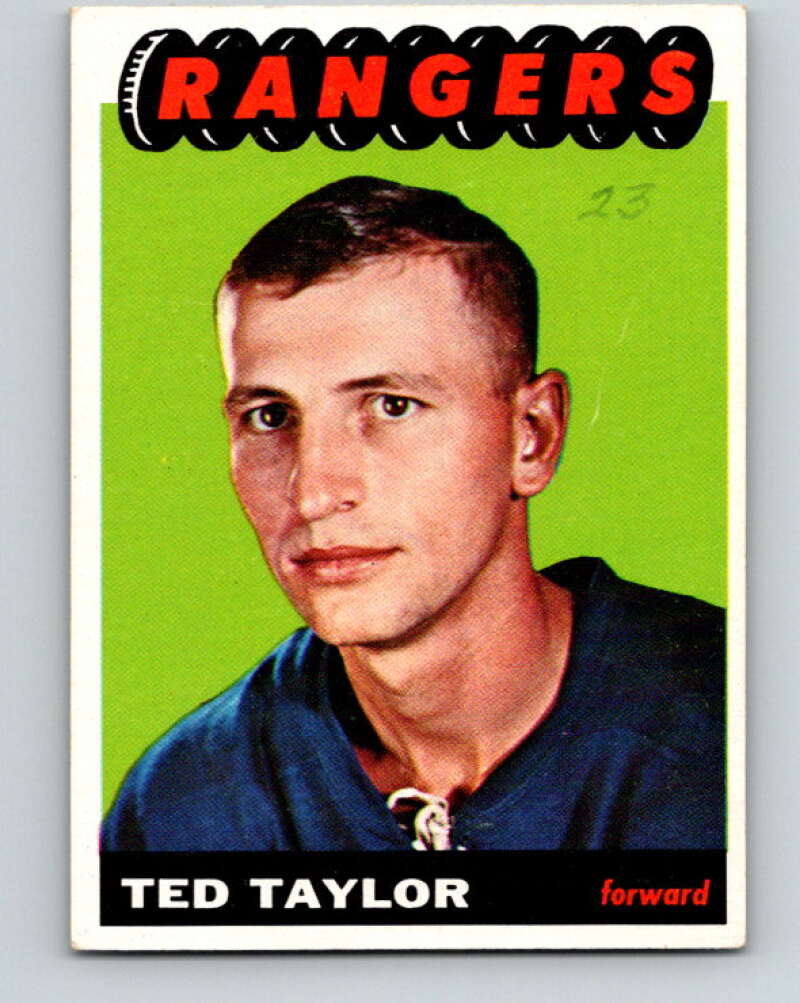 1965-66 Topps #95 Ted Taylor RC Rookie New York Rangers V575